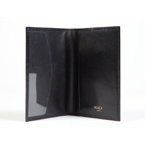 Bosca Passport Holder; Bosca Leather Passport Wallet NIB